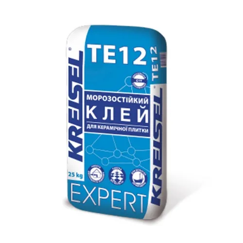 TE12 EXPERT Морозостійкий клей для керамічної плитки (мішок 25 кг), фото 1