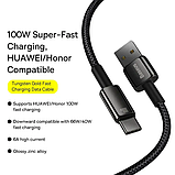 Кабель телефона смартфона планшета швидка зарядка Baseus USB to Type-C 100W 5A 1m CAWJ000001, фото 8