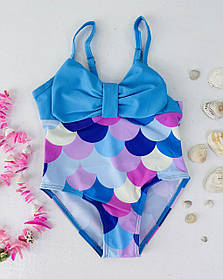 Купальник спільний для дівчаток Блакитний 13-167 Kalina розмір 116 (6 років)