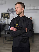 Кітель з вашим Логотипом Madellin Чорний/Білий, фото 8