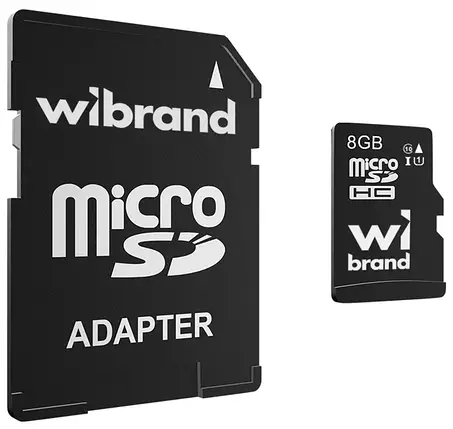 Micro SD 8GB/10 class Wibrand, фото 1