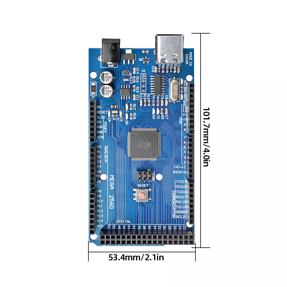 ARDUINO MEGA 2560 R3 CH340 плата мікроконтролера (Type-C порт)