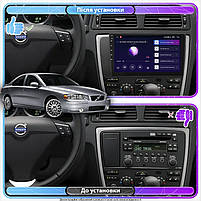 Штатна магнітола Lesko для Volvo S60 I Рестайлінг 2004-2009 екран 9" 2/32Gb Wi-Fi GPS Base 4 шт., фото 3