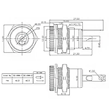 Гніздо живлення DC099 5,5 * 2,1 цинкове, струм 10А max, фото 2