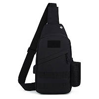 Нагрудна сумка бананка містка, Чоловіча сумка планшет з накладним кишенею натовська тактична TU-90