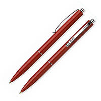 Ручка кулькова автоматична Schneider "K15" 0,7мм, червоний корпус пише синім