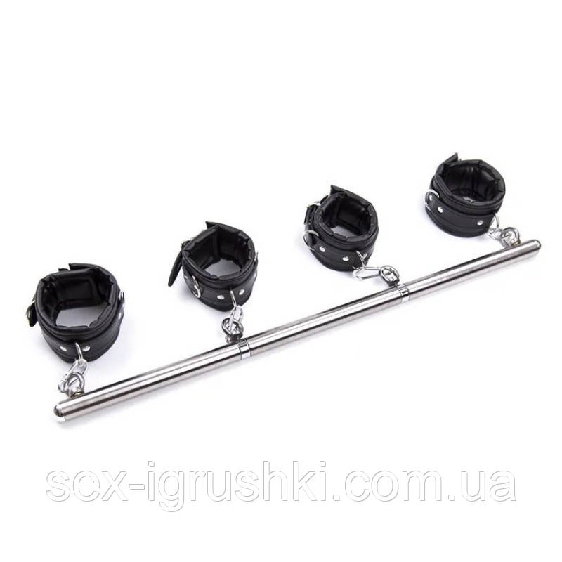 Бондажний комплект для фіксації Removable Hands Cuffs Spreader Bars, Черный