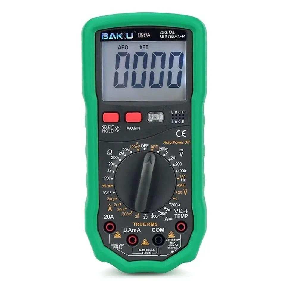 Мультиметр Baku BK-890A 20 МОм 20 мкФ дисплей 1999, термопара