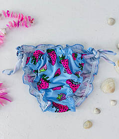 Плавки для дівчаток блакитні "Полуничка" 14-104 Kalina розмір 86 (1,5 року)