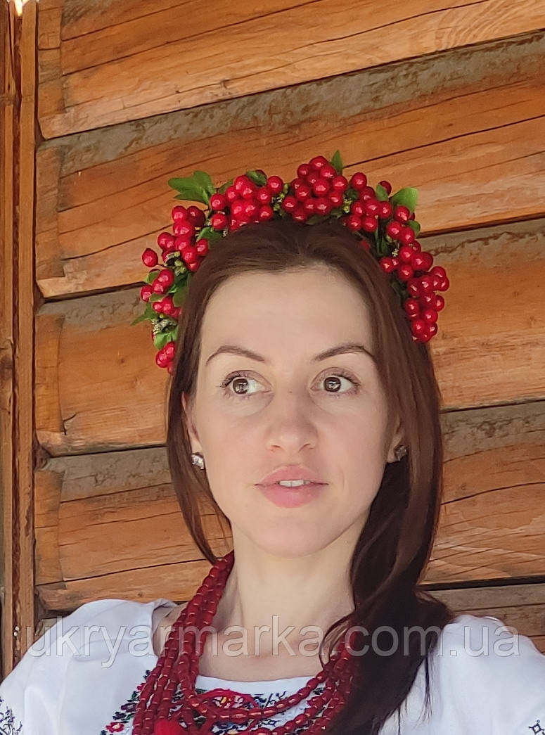 Віночок для дівчинки "Калиновий"