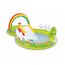 INTEX Басейн 57154 ігровий центр 'Мой сад' з гіркою, фонтаном 290*180*104