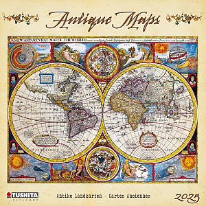 Настінний календар 2025 рік. Antique Maps 2025