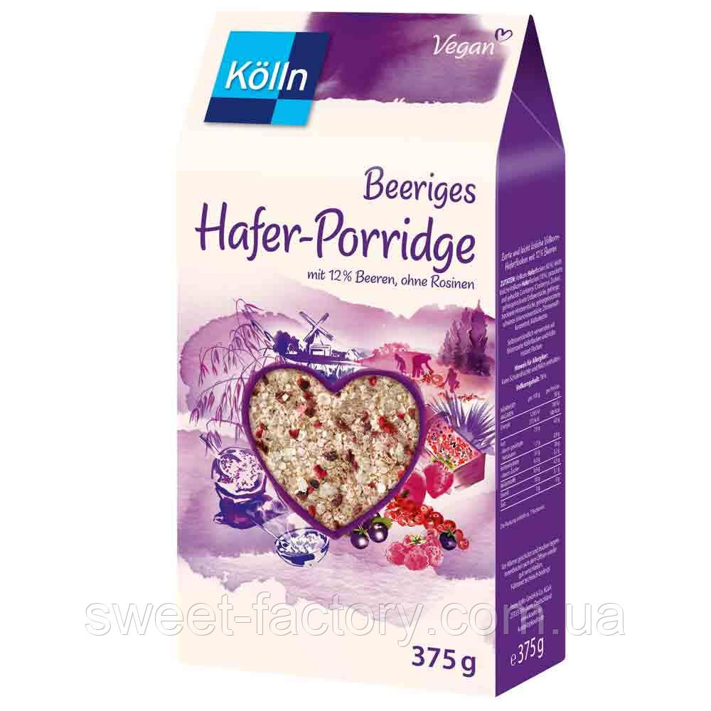 Сухі сніданки Kolln Hafer Porridge Beere Ohne Zuckerzusatz 375g, фото 1