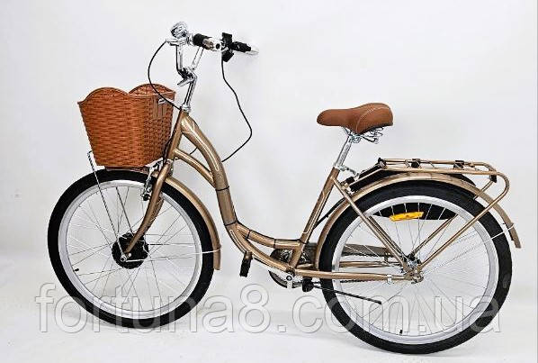 Електровелосипед Dorozhnik Akvamarin 26` (500W,36V,13Ah) 2024р