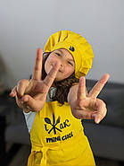 Фартух + ковпак дитячий Latte Junior 7-12 років Біло-бежевий, фото 9