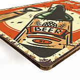 Дерев'яний постер Пивна насолода А5, фото 3