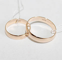 Обручка із золота Європейка гладка 16 розміру