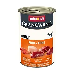 Вологий корм для собак Animonda GranCarno Adult Beef + Chicken  400 г (яловичина та курка)