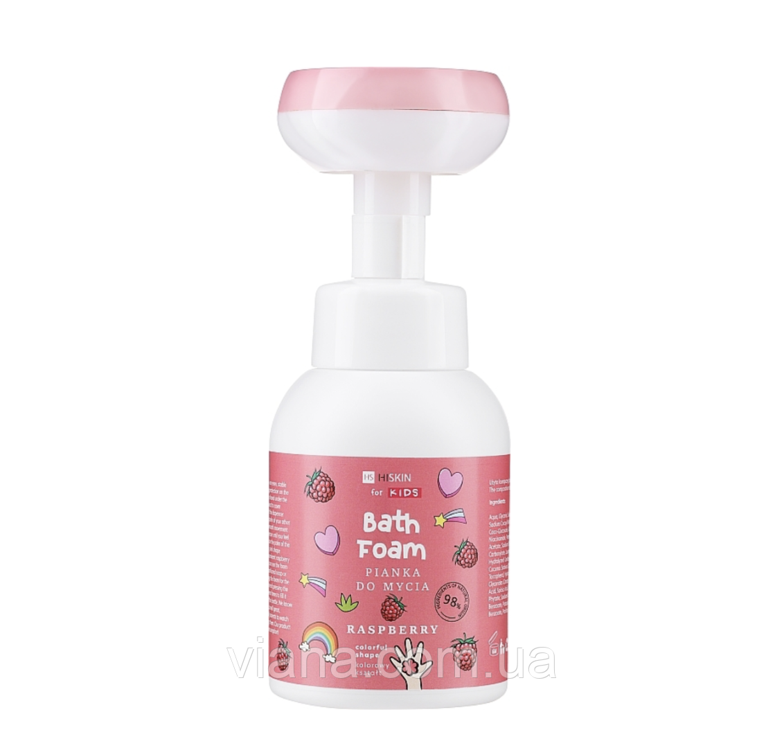 Мус-піна для душу та рук з ароматом малини Квітка HiSkin Bath Foam 300 ml