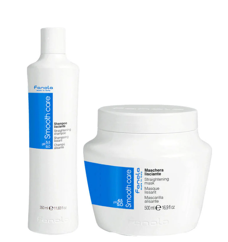 Набір випрямляючий волосся Fanola Smooth Care Шампунь та Маска Twin Pack 350мл + 500мл