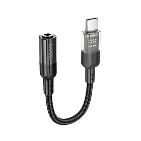 Перехідник Hoco LS37 адаптер телефону смартфона Type-C to AUX (3.5mm) 0.15m для передачі аудіосигналу