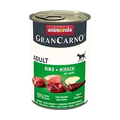 Вологий корм для собак Animonda Gran Carno Adult Beef + Deer with Apple | 400 г (яловичина та оленина)