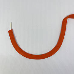 Тунельна тасьма неон темно-помаранчева двохстороння 10 мм.