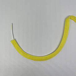 Тунельна тасьма неон жовта спаяна 10 мм.
