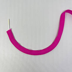 Тунельна тасьма неон темна фуксія двохстороння  10 мм.