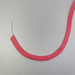 Тунельна тасьма неон рожево-персикова  10 мм.