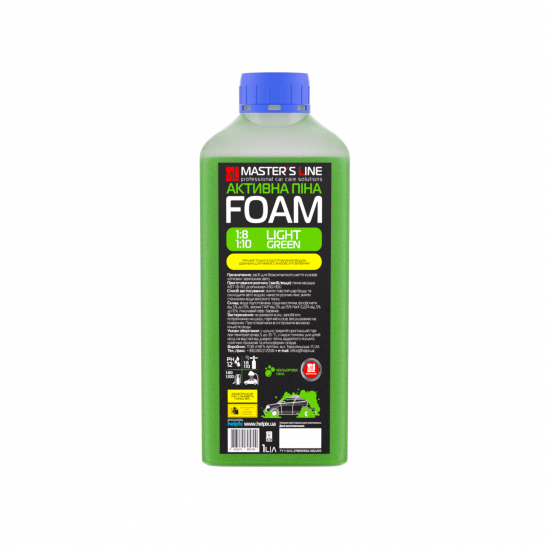 Кольорова активна піна Master’s Line Light Green концентрат 1:8 об'єм 1л, фото 1