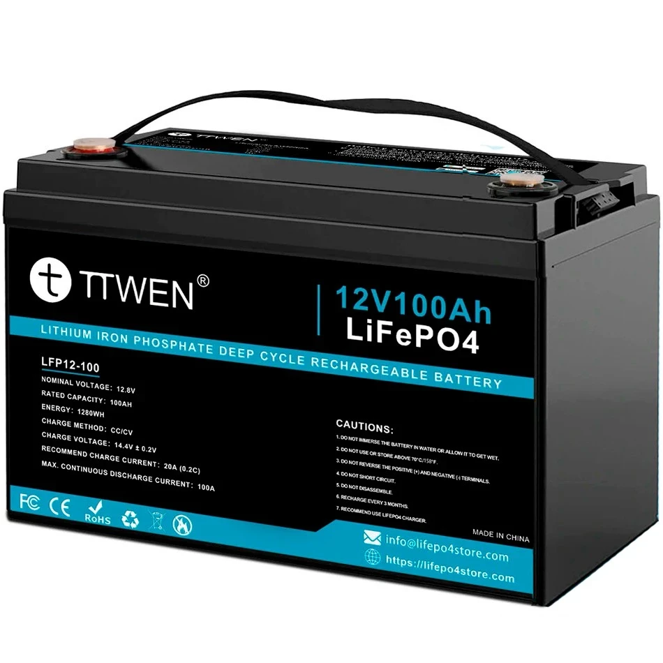 Акумулятор TTWEN LiFePO4 12 V / 100 AH, 100A