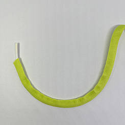 Тунельна тасьма неон жовто-салатова спаяна 10 мм.