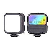 Акумуляторне відеосвітло накамерне WL-R1 RGB світлодіодна кольорова міні лампа з прищіпкою для фото та відео, фото 2