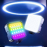 Акумуляторне відеосвітло накамерне WL-R1 RGB світлодіодна кольорова міні лампа з прищіпкою для фото та відео, фото 8