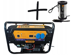 Генератор бензиновий однофазний SICHER SH-GG4500E 3kW