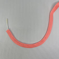 Тунельна тасьма неон світло-коралова  10 мм.