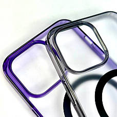 Протиударний чохол Magnetic з кольоровою рамкою та Magsafe для IPhone 14 Violet, фото 2
