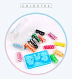 Тісто для ліплення дитячий пластилін набір різнокольорової глини для ліплення, пластилін 12 кольорів у контейнері, фото 3