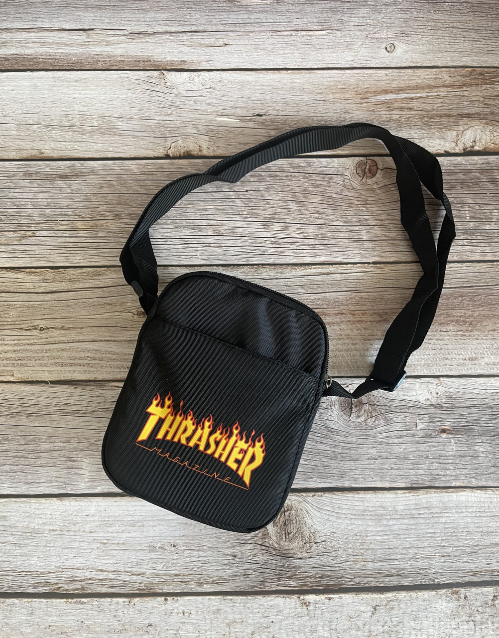 Маленька спортивна барсетка трешер Thrasher чорна