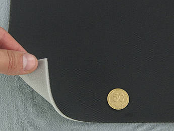 Автотканина стельова 1220 оригінальна, колір графіт, на поролоні, товщ. 3мм шир. 153см