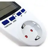 Ватметр Intertek cat 2 (CATII) побутовий, цифровий вимірювач потужності, портативний лічильник електроенергії, фото 2