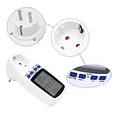 Ватметр Intertek cat 2 (CATII) побутовий, цифровий вимірювач потужності, портативний лічильник електроенергії, фото 4