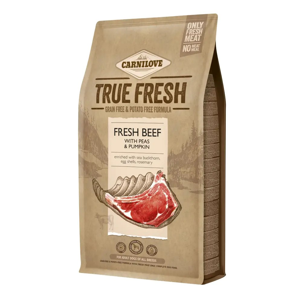 Сухий корм для дорослих собак усіх порід Carnilove True Fresh BEEF for Adult dogs (яловичина) 4 кг