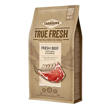 Сухий корм для дорослих собак усіх порід Carnilove True Fresh BEEF for Adult dogs (яловичина) 4 кг