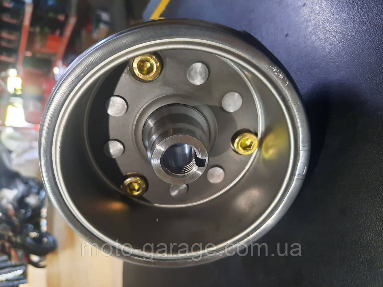 Ротор генератора (магніт) + Бендікс GEON Pantera,wolf,162FML,166FMM, Senke SK250-GY5,Unit, CR6Z, CR6S, KOVI VERTA,, фото 1