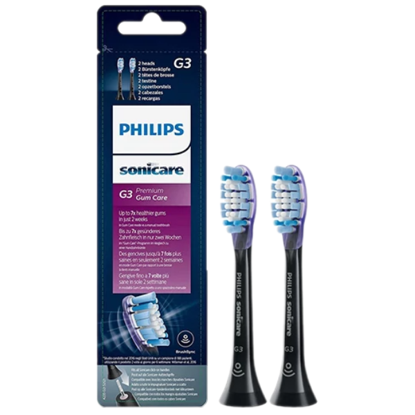 Насадка для електричної зубної щітки Philips Sonicare HX9052/33 G3 Premium Gum Care Black (2 шт.)