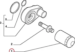 Масляний фільтр низький на Iveco Daily E4 (2006-2011) 2.3hpi, 2995811, 500038751, 504091563