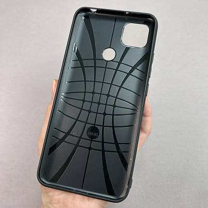 Чохол для Xiaomi Redmi 9C шкіряний чохол на телефон сяомі редмі 9с чорний хвилею P0O, фото 3