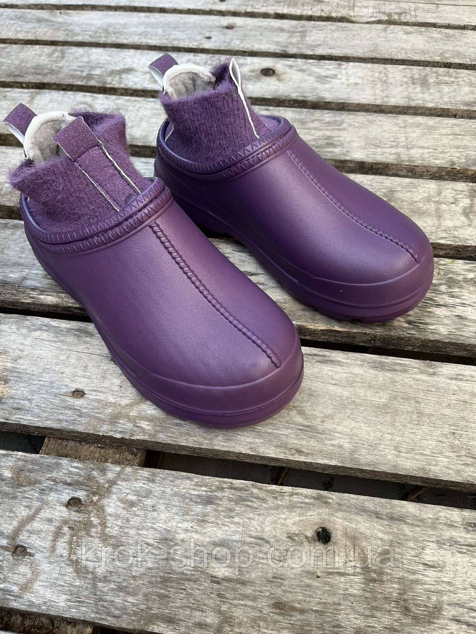 Калоші жіночі на хутрі Даго Стиль оптом, фото 1